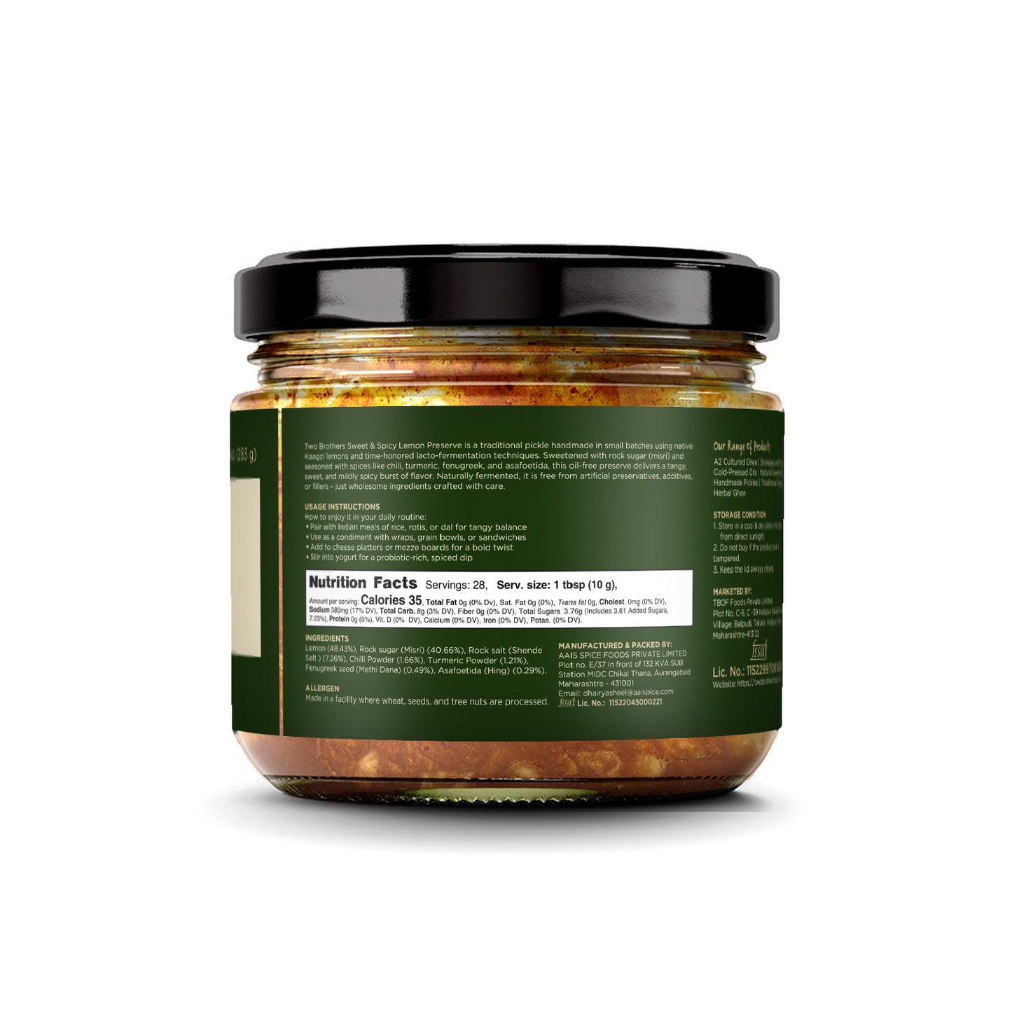 Two Brothers Lemon Pickle - 283g