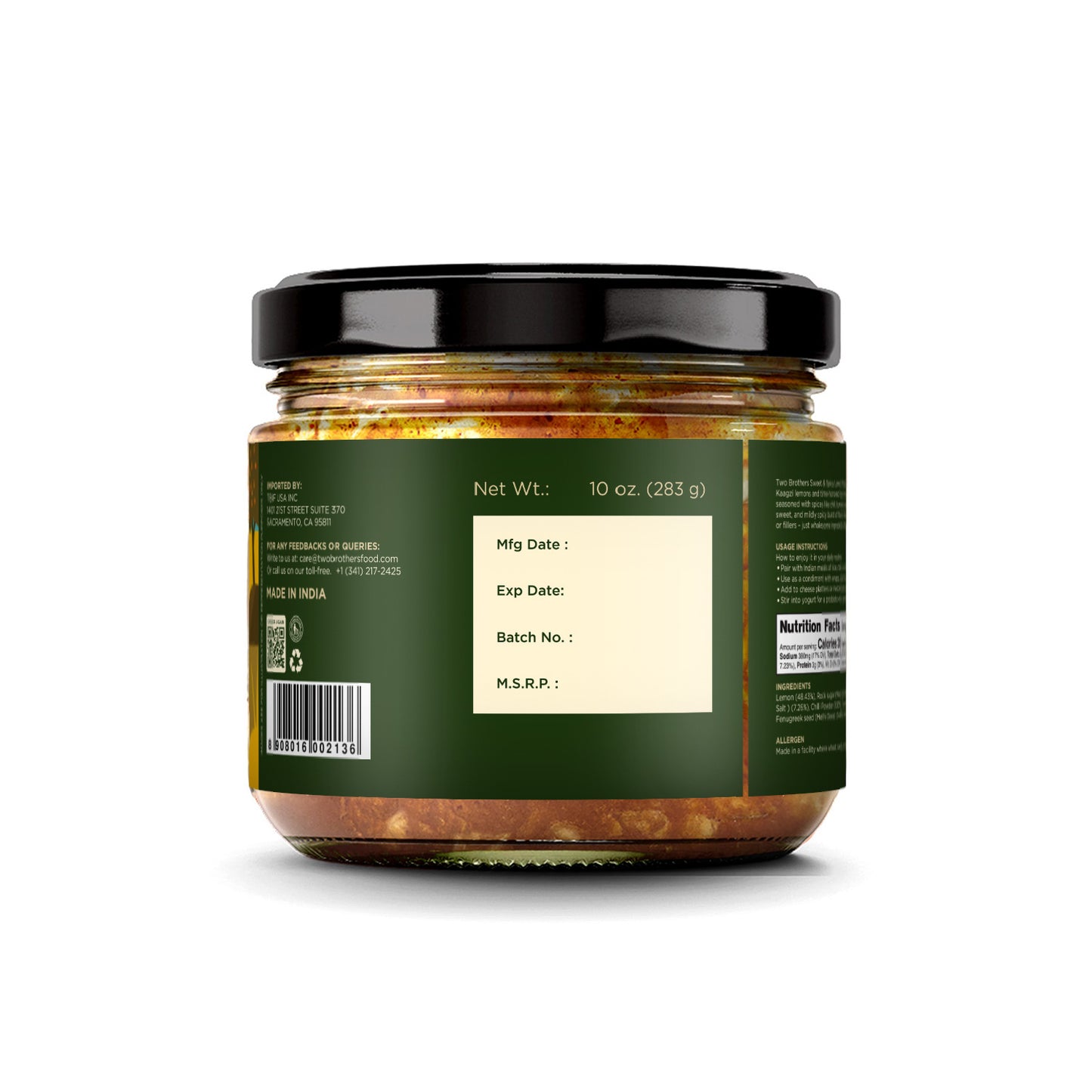 Two Brothers Lemon Pickle - 283g