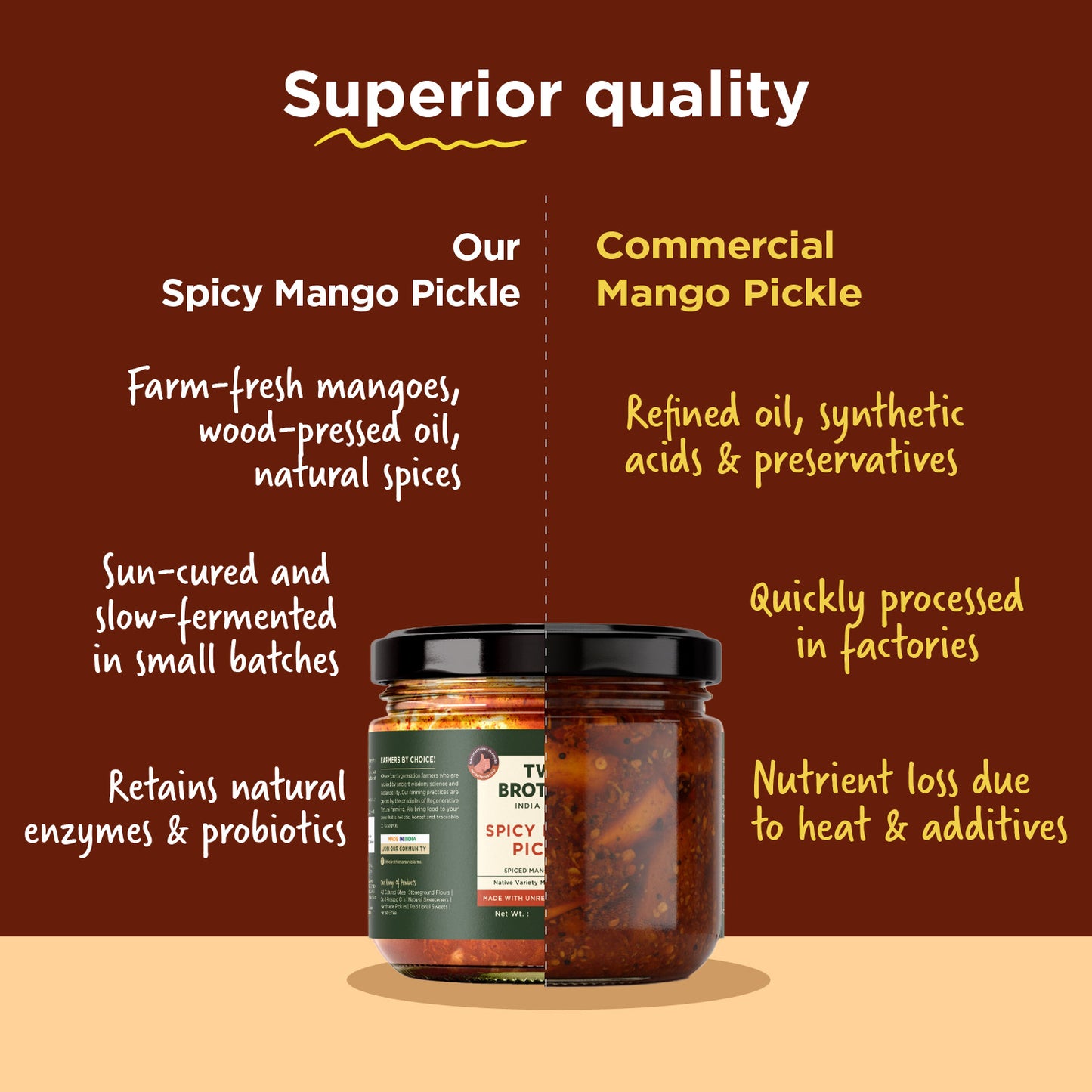Two Brothers Spicy Mango Pickle - 283g