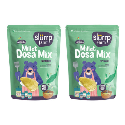 Slurrp Farm Spinach Multigrain Millet Dosa Mix - 150g