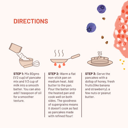 Mille Blueberry Millet Healthy Pancake Mix