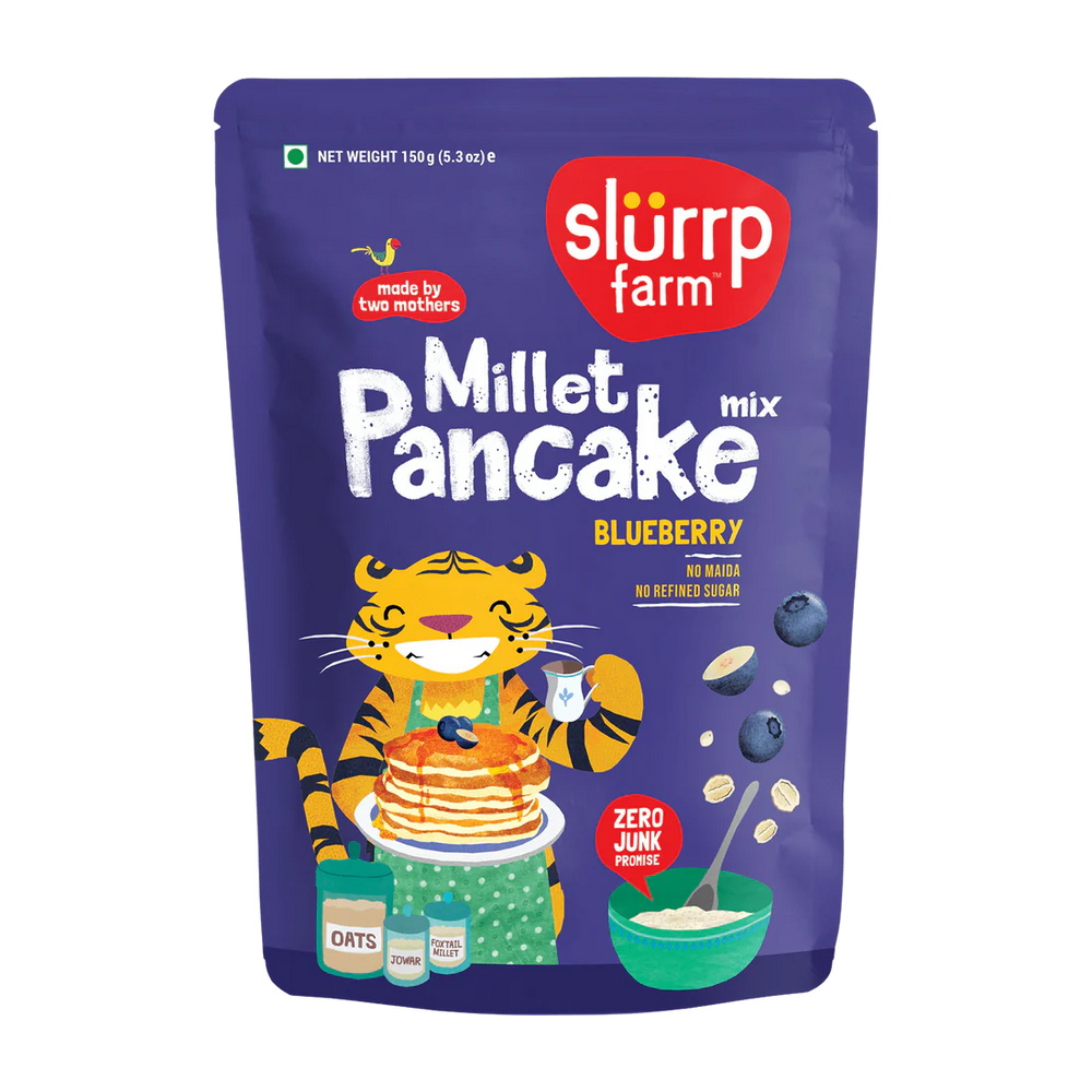 Slurrp Farm Blueberry Millet Healthy Pancake Mix - 150g