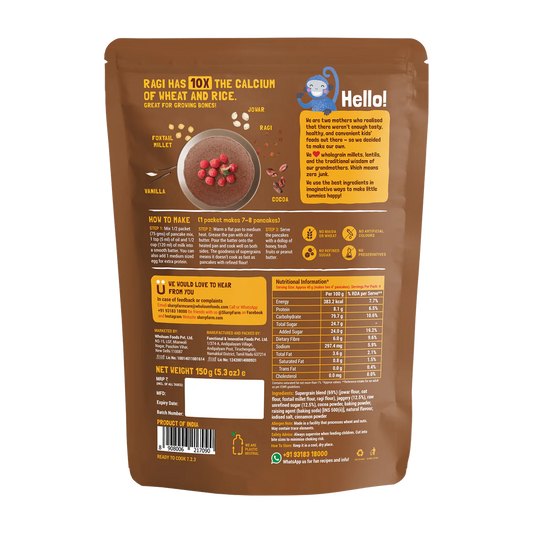Slurrp Farm Chocolate Millet Healthy Pancake Mix - 150g