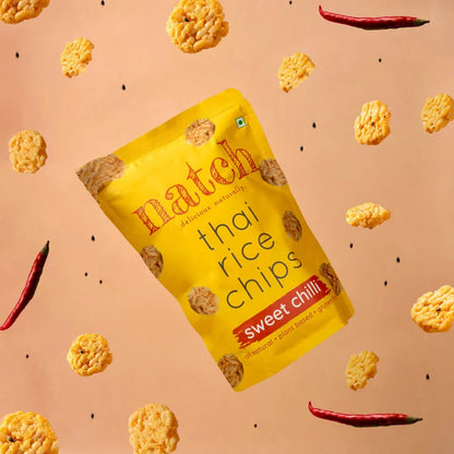 Natch Thai Rice Chips - Sweet Chilli - 100g